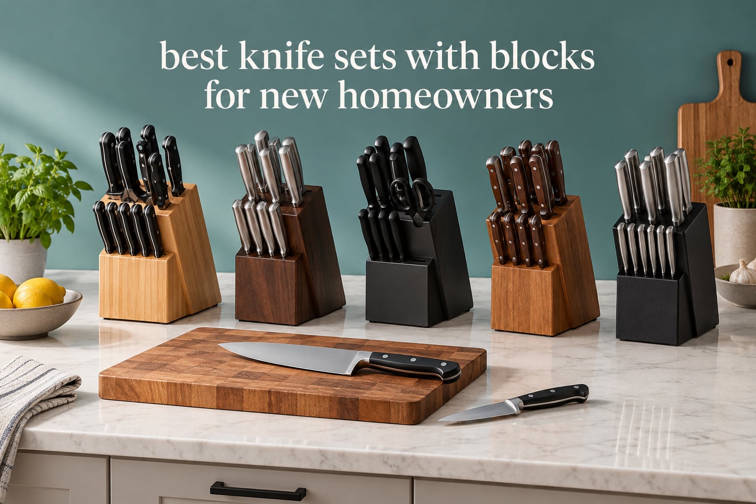 best knife sets with blocks for new homeowners